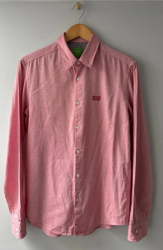 Men’s Hugo Boss Chambray Shirt In Modern Fit - Medium - 0253