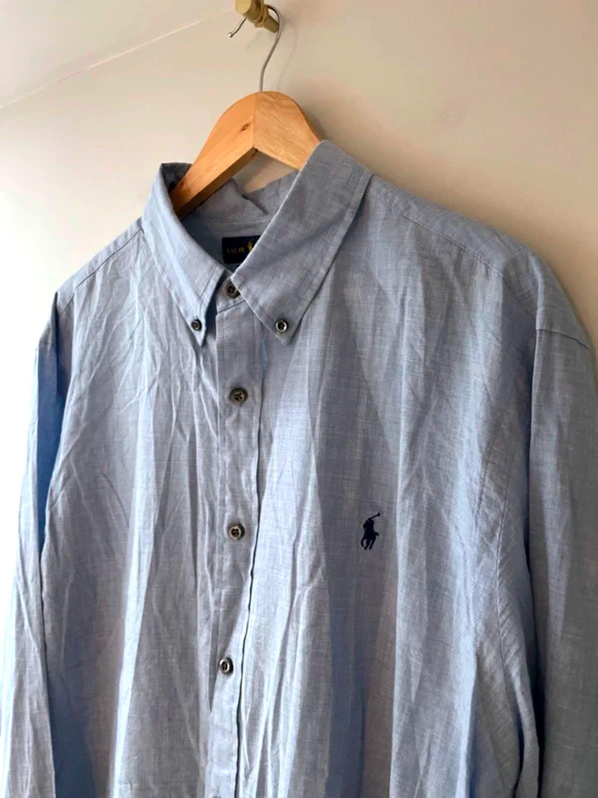 Men’s Ralph Lauren Custom Fit Oxford Shirt in Blue - XXLarge - 2932