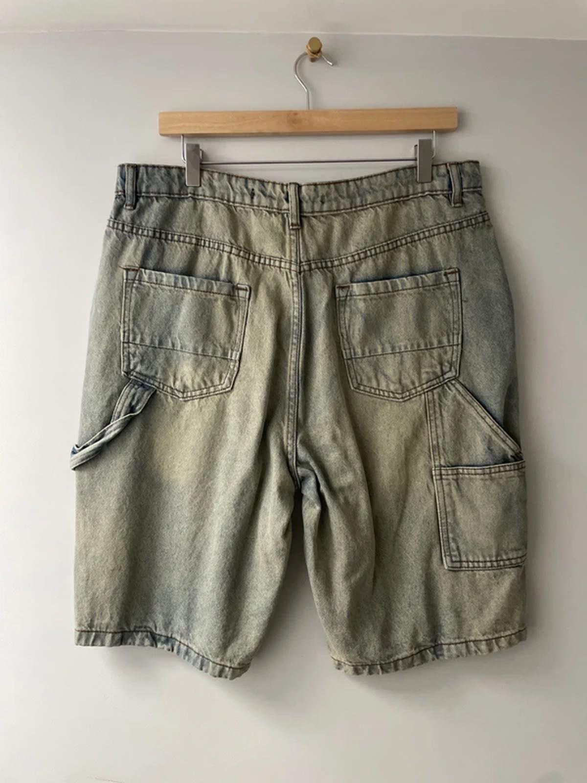 Men’s Brave Soul Denim Studio Cargo Shorts in Blue - W33/L10 - 3160