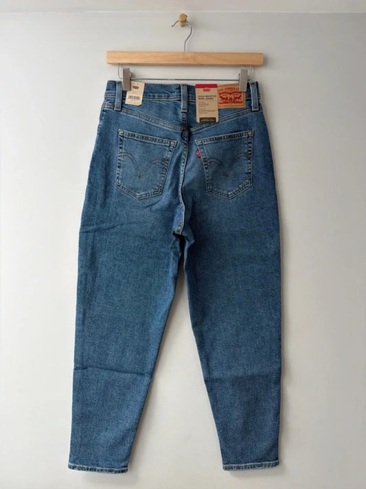 Women’s High Waisted Straight Leg Stretch Fit Mom Jeans - W28/L27 - 3434