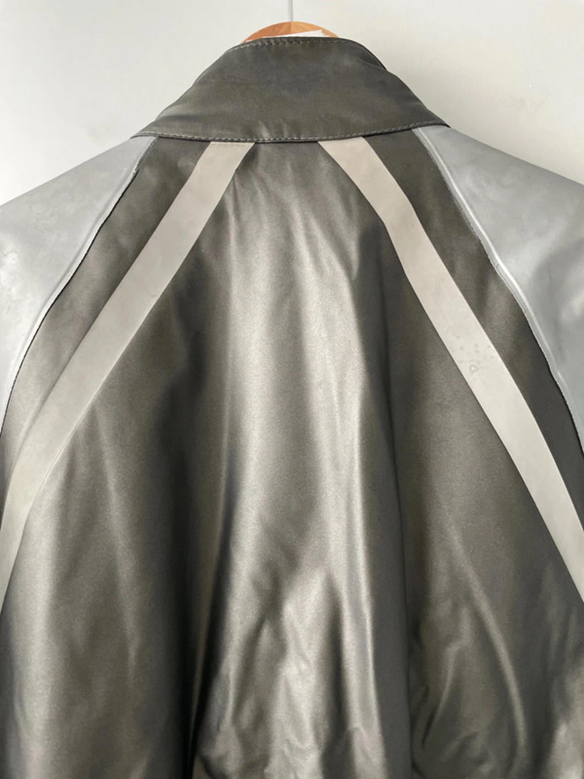 Men’s Belstaff Vintage Rare Stormshield Waterproof Motorcycle Jacket in Grey - Large - 2273