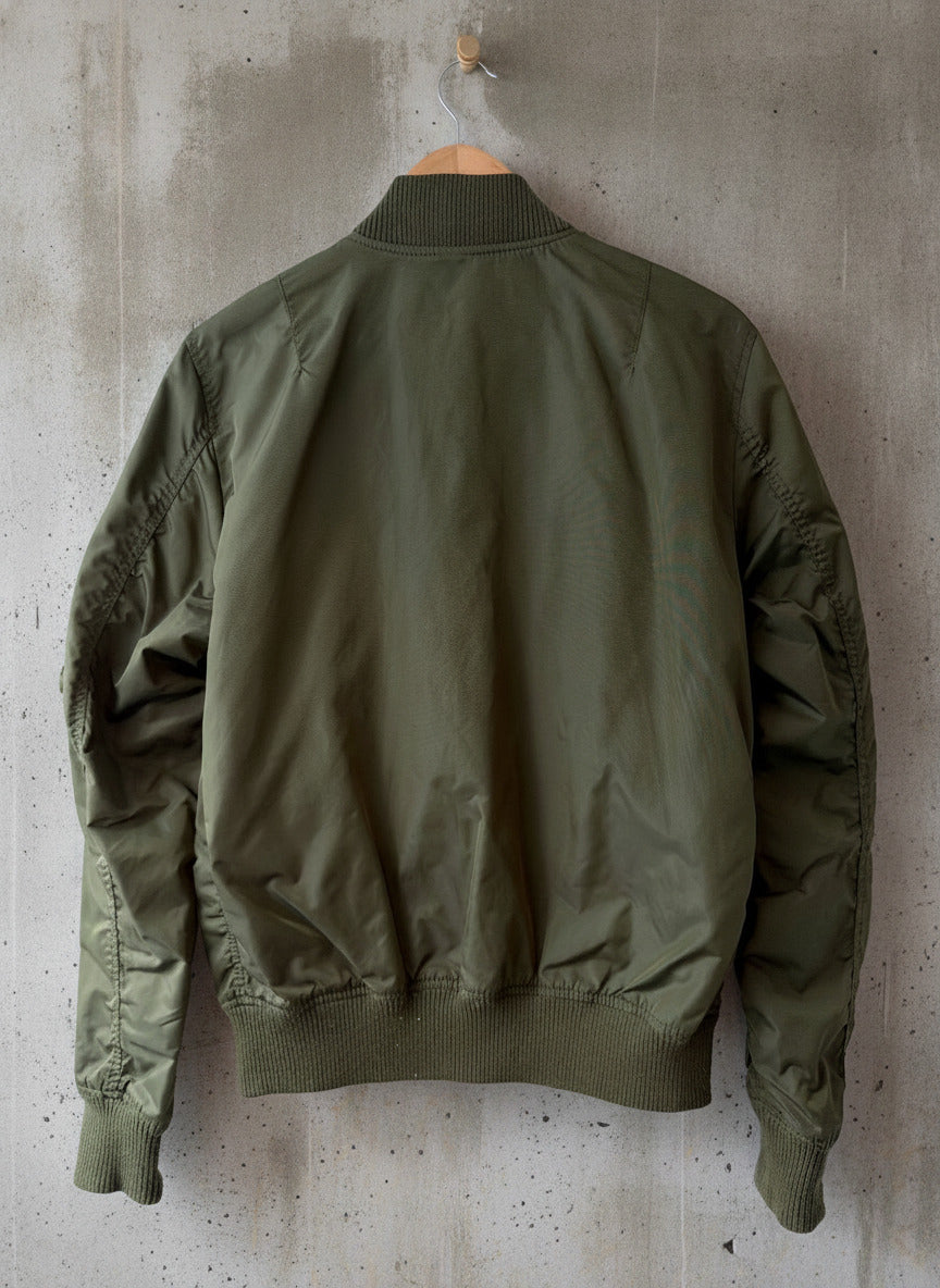 Men’s Alpha Industries MA-1 Bomber Jacket In Khaki - Medium - 3638