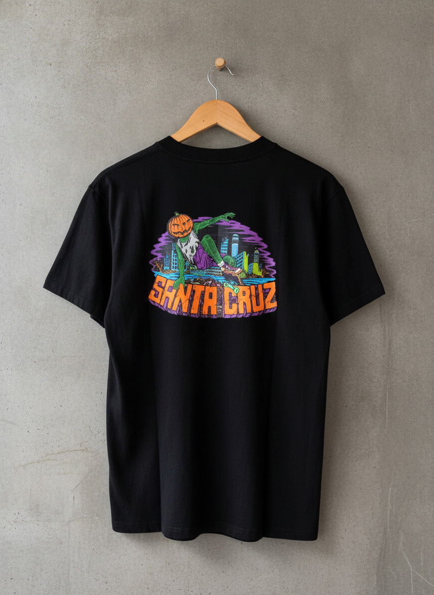 Men’s Santa Cruz Kendall Pumpkin Crew Neck T-shirt In Black - Medium - 3213