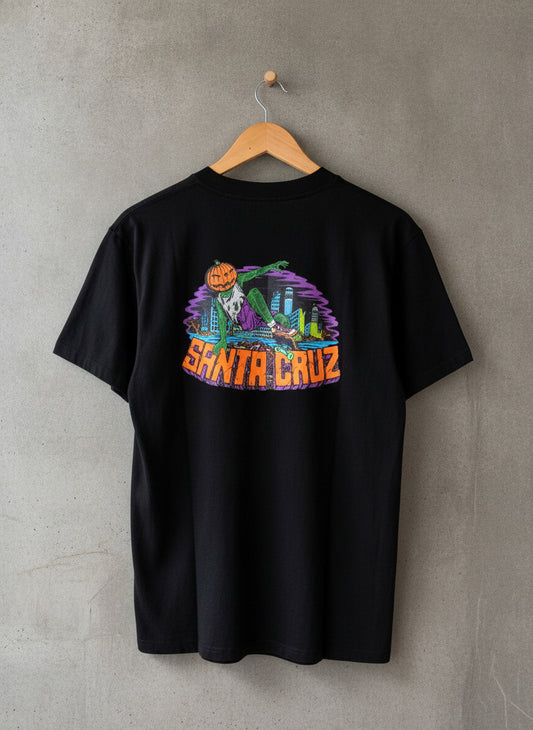 Men’s Santa Cruz Kendall Pumpkin Crew Neck T-shirt In Black - Medium - 3213