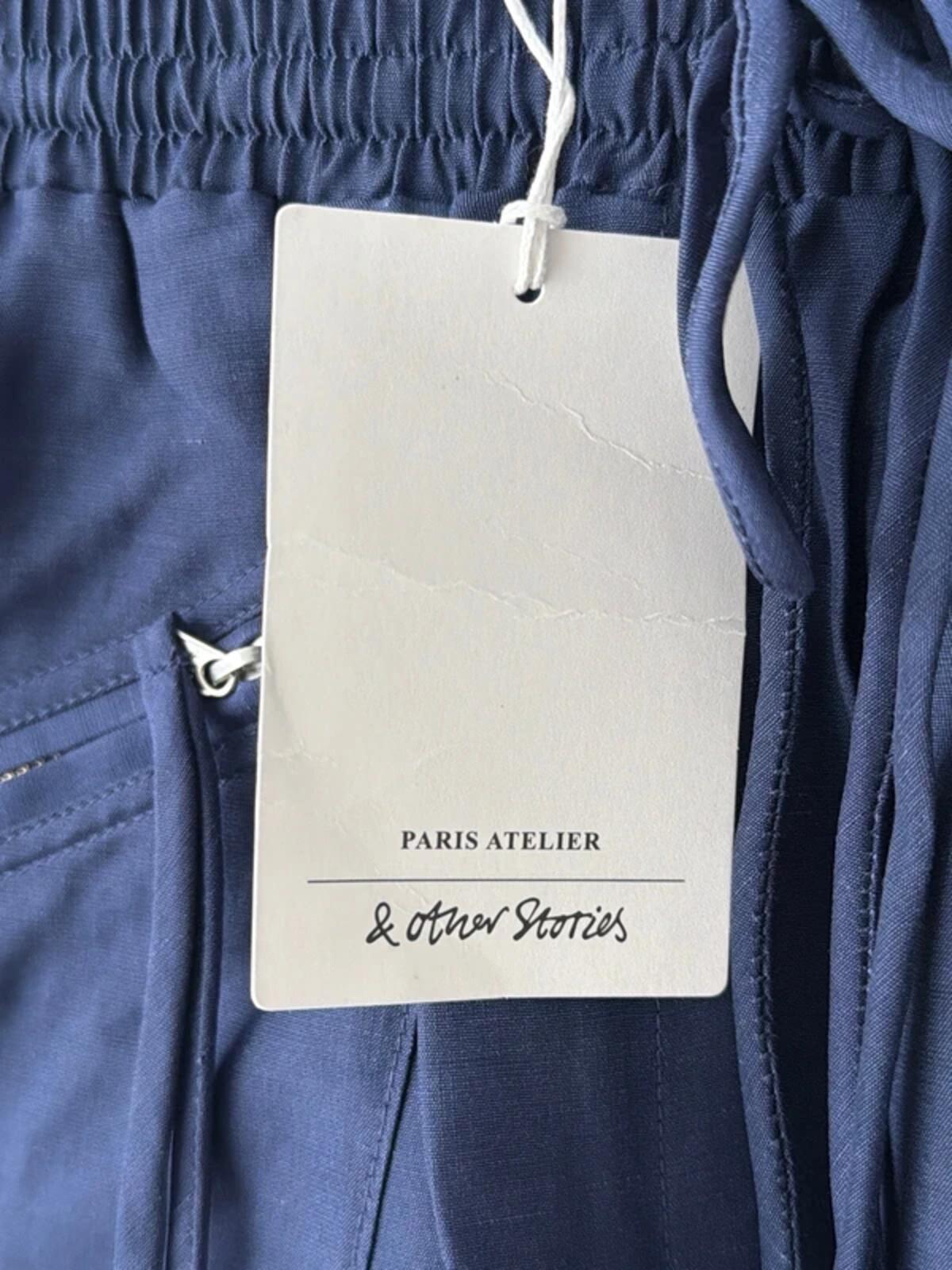 Women’s & Other Stories High Waisted Linen Shorts In Navy - XSmall - 3364