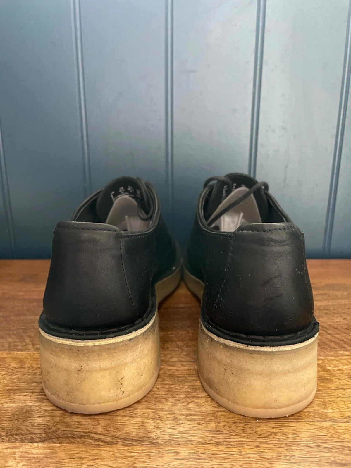 Women’s Clarks Originals Maru London Leather Lace-up Shoes In Black -UK 6.5-2320