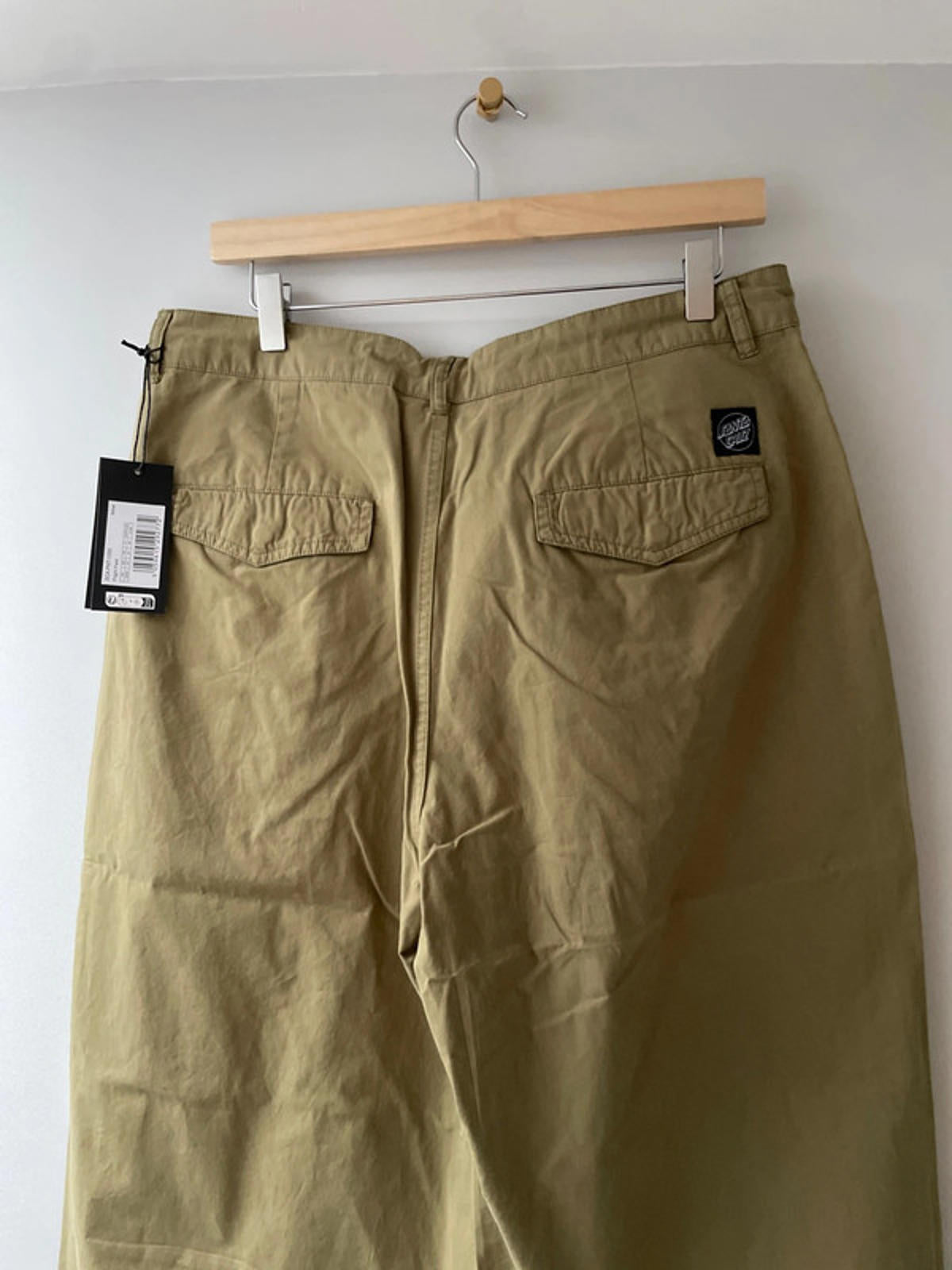 Men’s Santa Cruz Wide Leg Baggy Fit Flight Pants in Khaki - W32/L29 - 2763