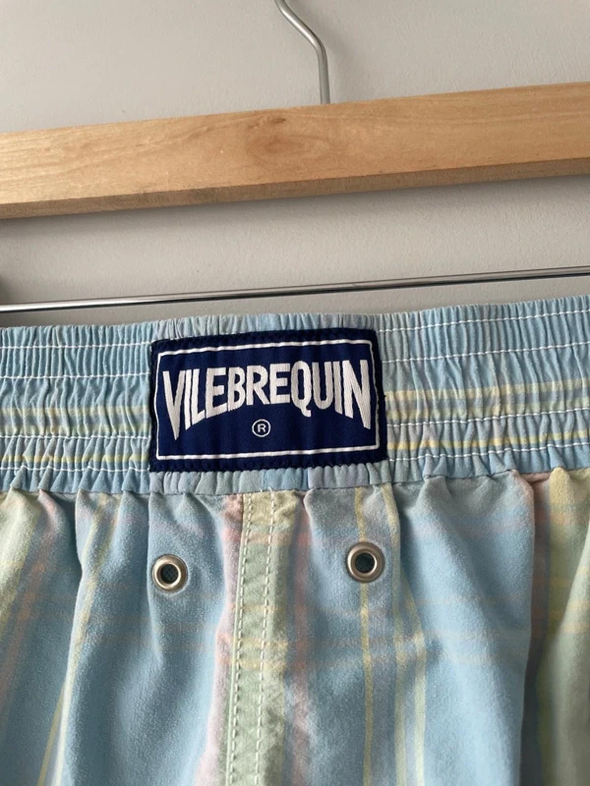 Men’s Vilebrequin Designer Checked Design Swim Shorts in Blue - XXXLarge - 3114