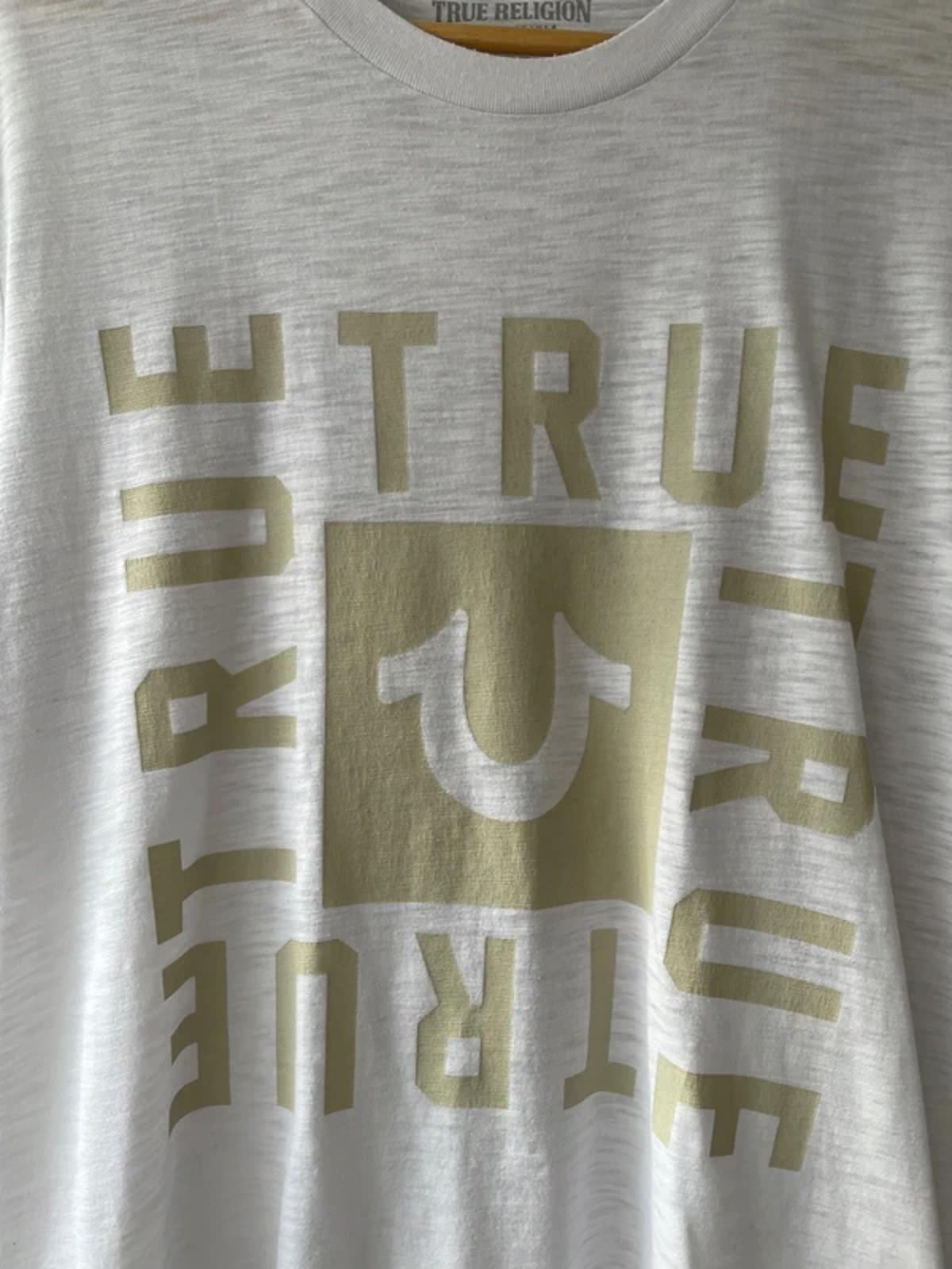 Men’s True Religion Crew Neck Printed T-shirt In White - Medium - 0429