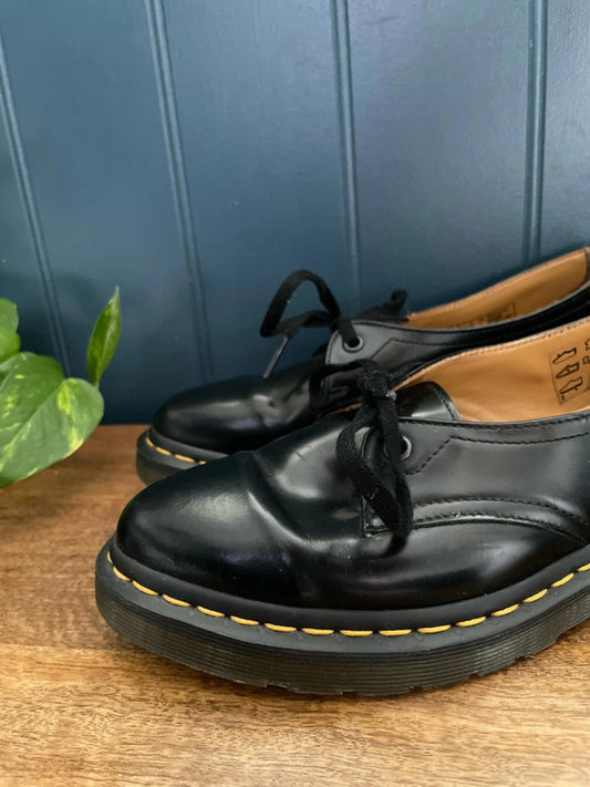 WoMen’s Dr Martens Siano Premium Soft Leather Lace Up Shoes In Black - UK5 - 2188