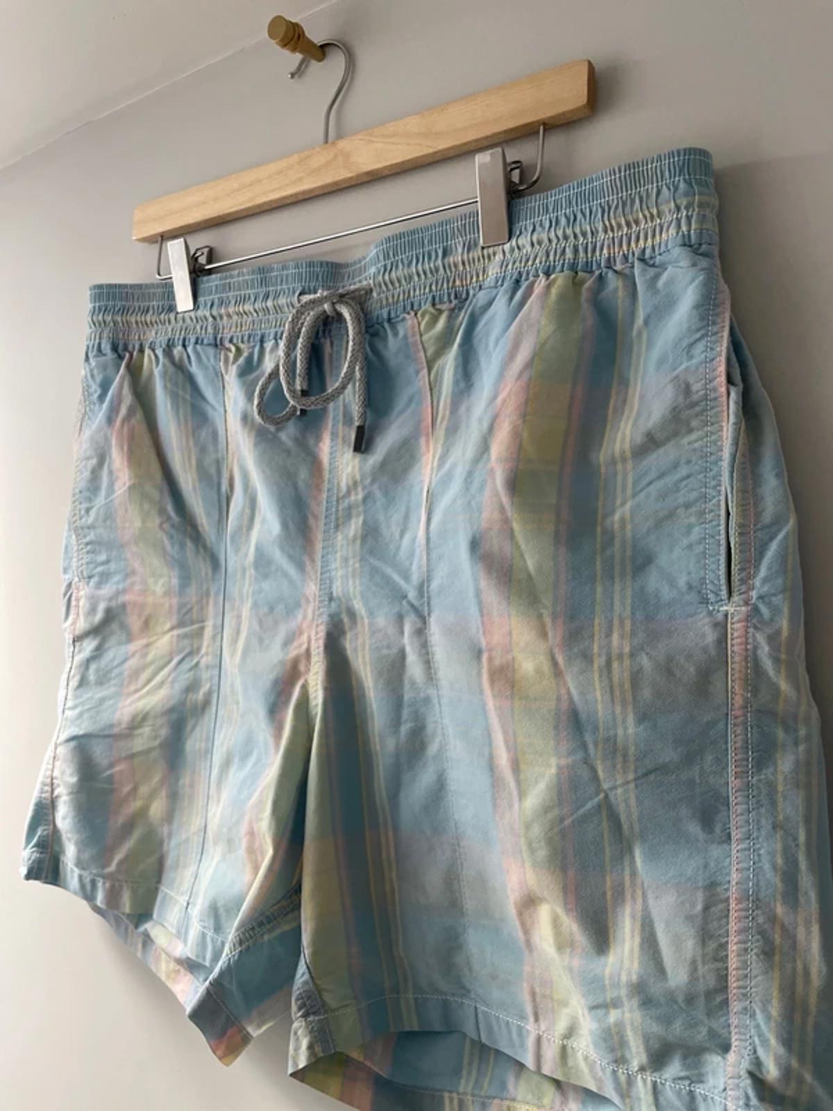 Men’s Vilebrequin Designer Checked Design Swim Shorts in Blue - XXXLarge - 3114