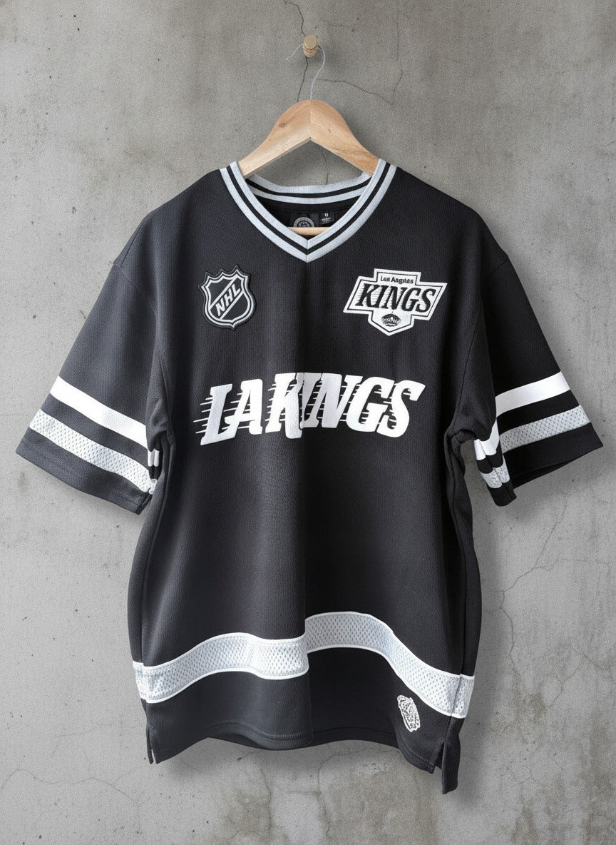 Unisex NHL Los Angeles Kings Ice Hockey Jersey Top in Black - Medium - 3773