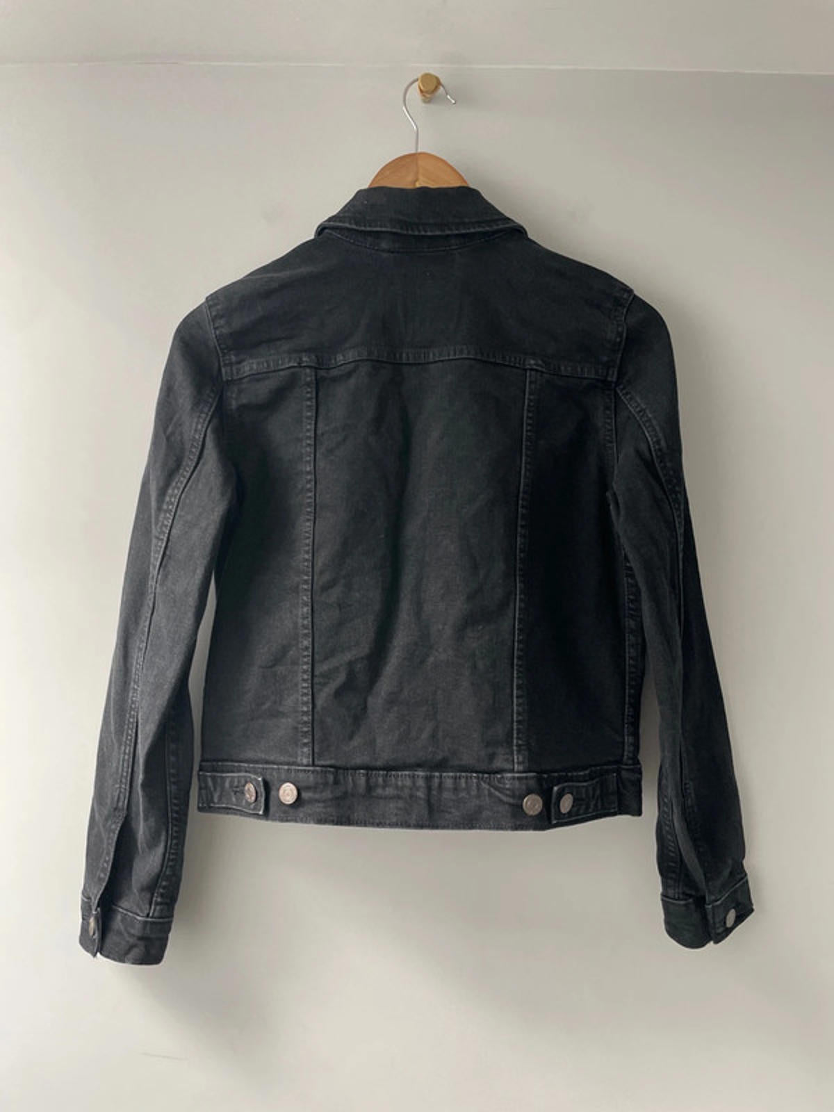 Women’s Levi’s Premium Denim Trucker Jacket In Black Wash - Small - 2463