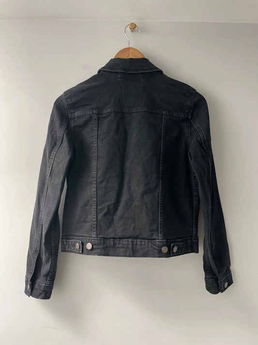 Women’s Levi’s Premium Denim Trucker Jacket In Black Wash - Small - 2463