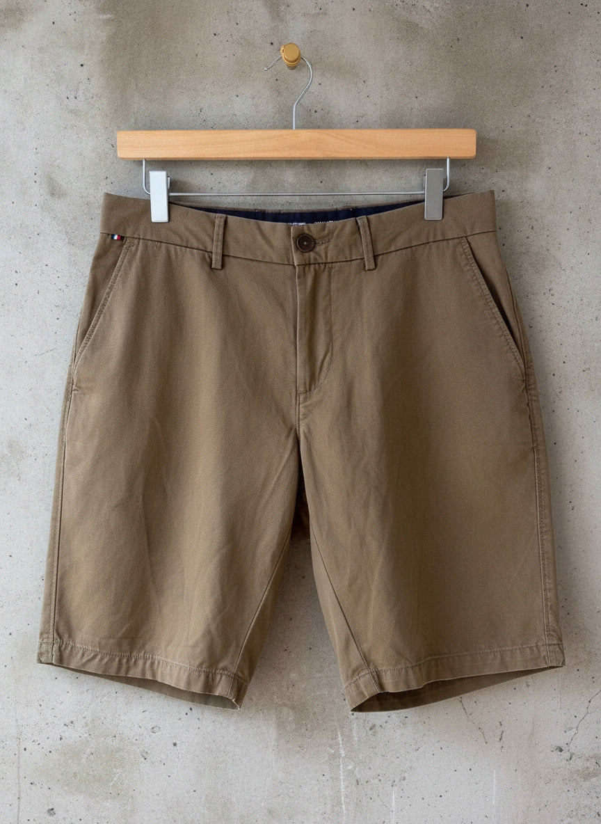 Women’s Tommy Hilfiger Cotton Chino Shorts In Khaki - W29 - 3573
