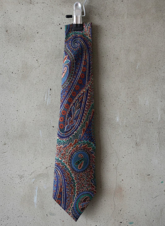 Unisex 100% Premium Silk Tie With Paisley Design - 3334