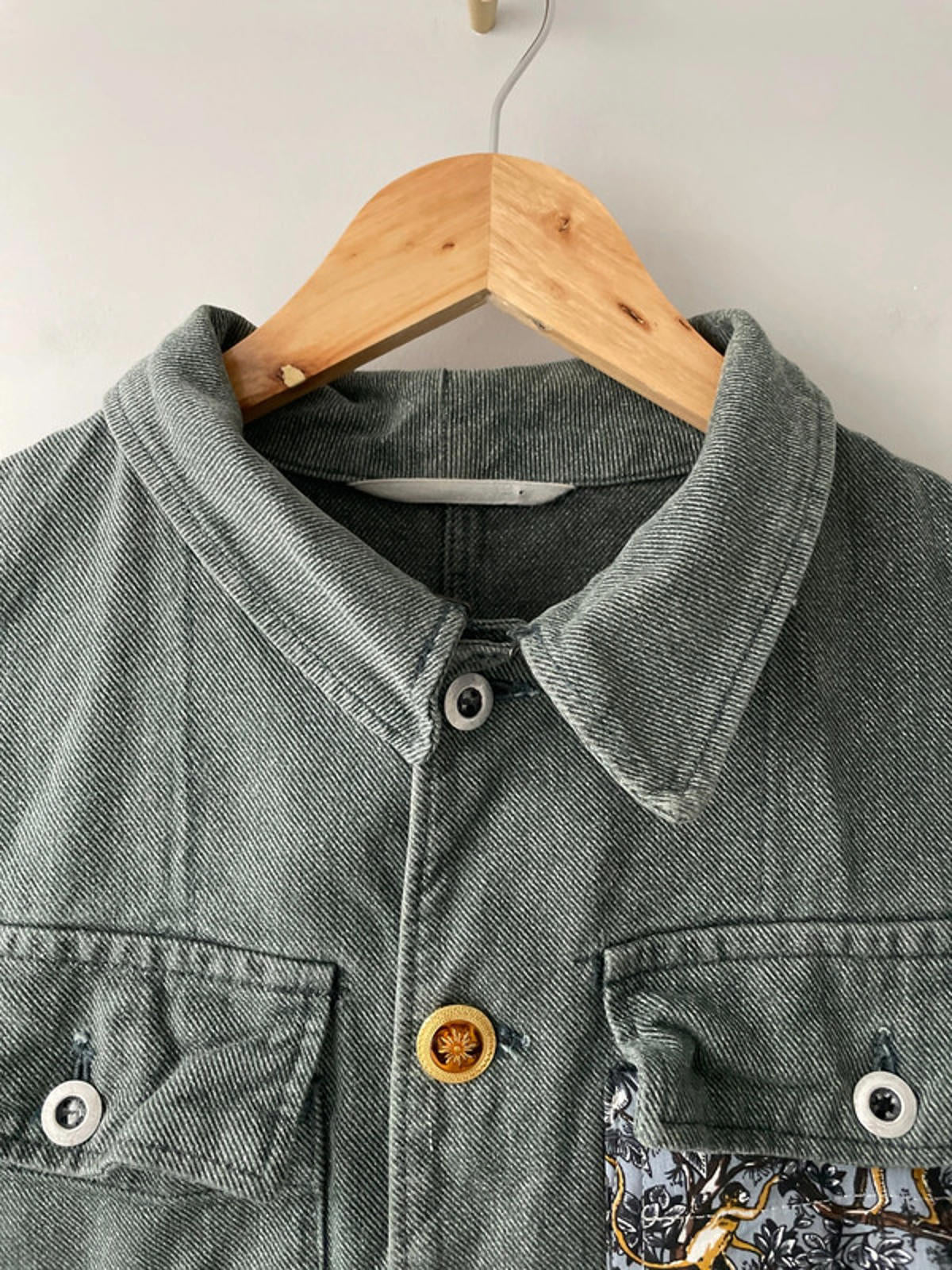 Women’s Iconic by Sophie Denim Jacket with Floral Pocket Detail - Medium- 2488