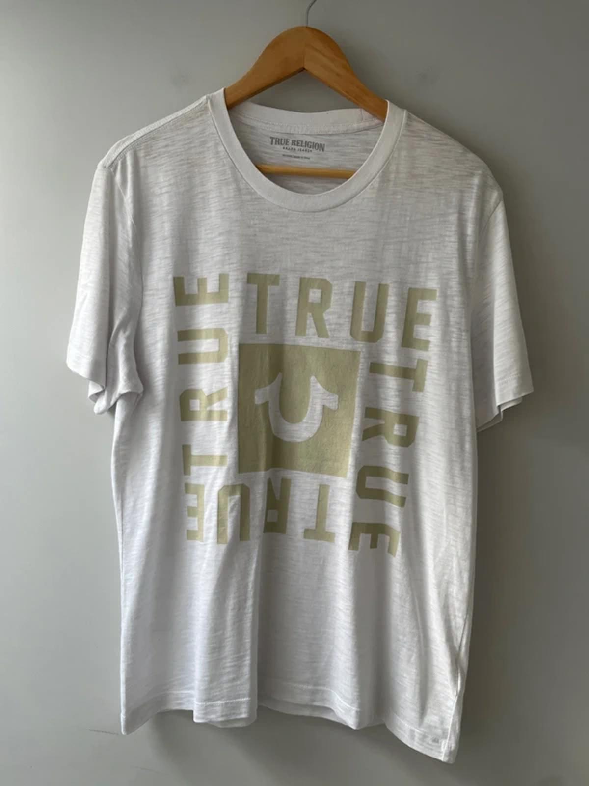 Men’s True Religion Crew Neck Printed T-shirt In White - Medium - 0472