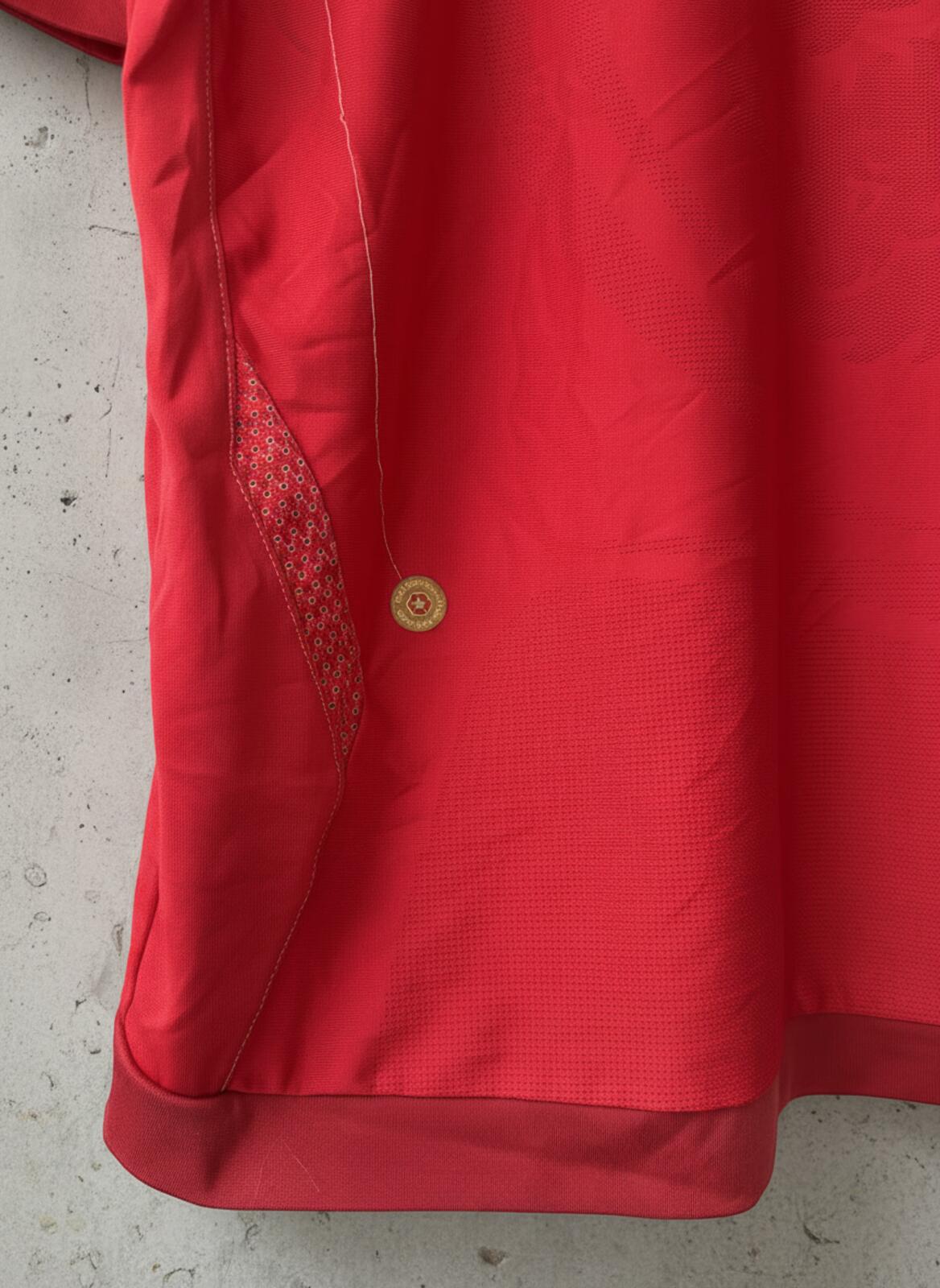 Mens England 2006-08 Away Football Shirt Top In Red - Large - 3492