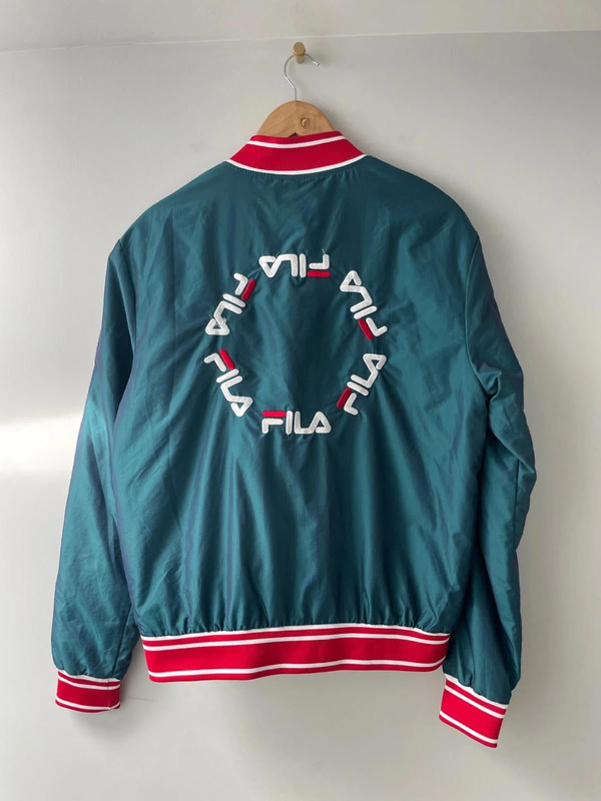 Men’s Fila Limited Edition Oversized Embroidered Sklyer Bomber Jacket - Small - 2059