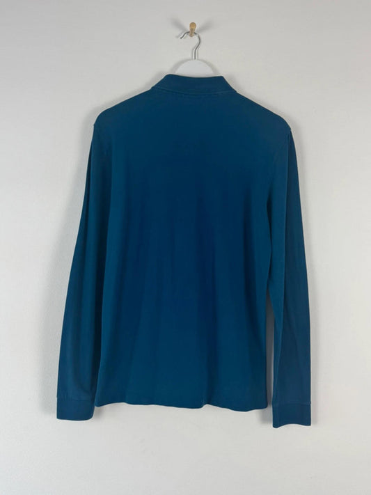 Men’s Hugo Boss Regular Fit Pima Cotton Long Sleeve Polo Shirt Top - Medium  -1442
