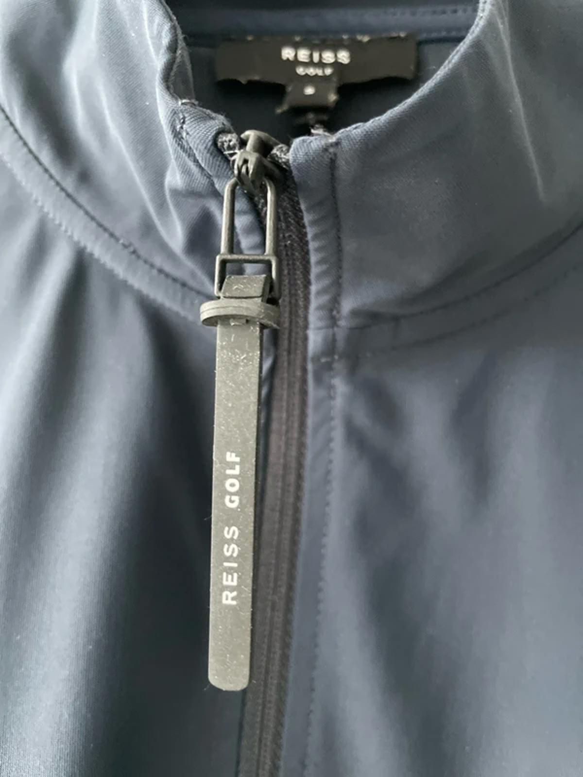 Men’s Reiss 1/4 Zip Golf Polo Top in Navy - Small - 2925