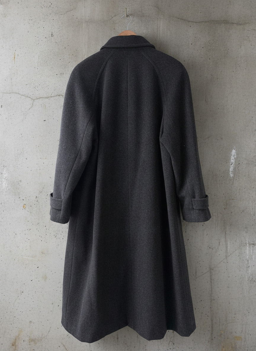 Women’s Lampert London Premium Wool Overcoat Pea Coat In Dark Grey - Uk14 - 3731