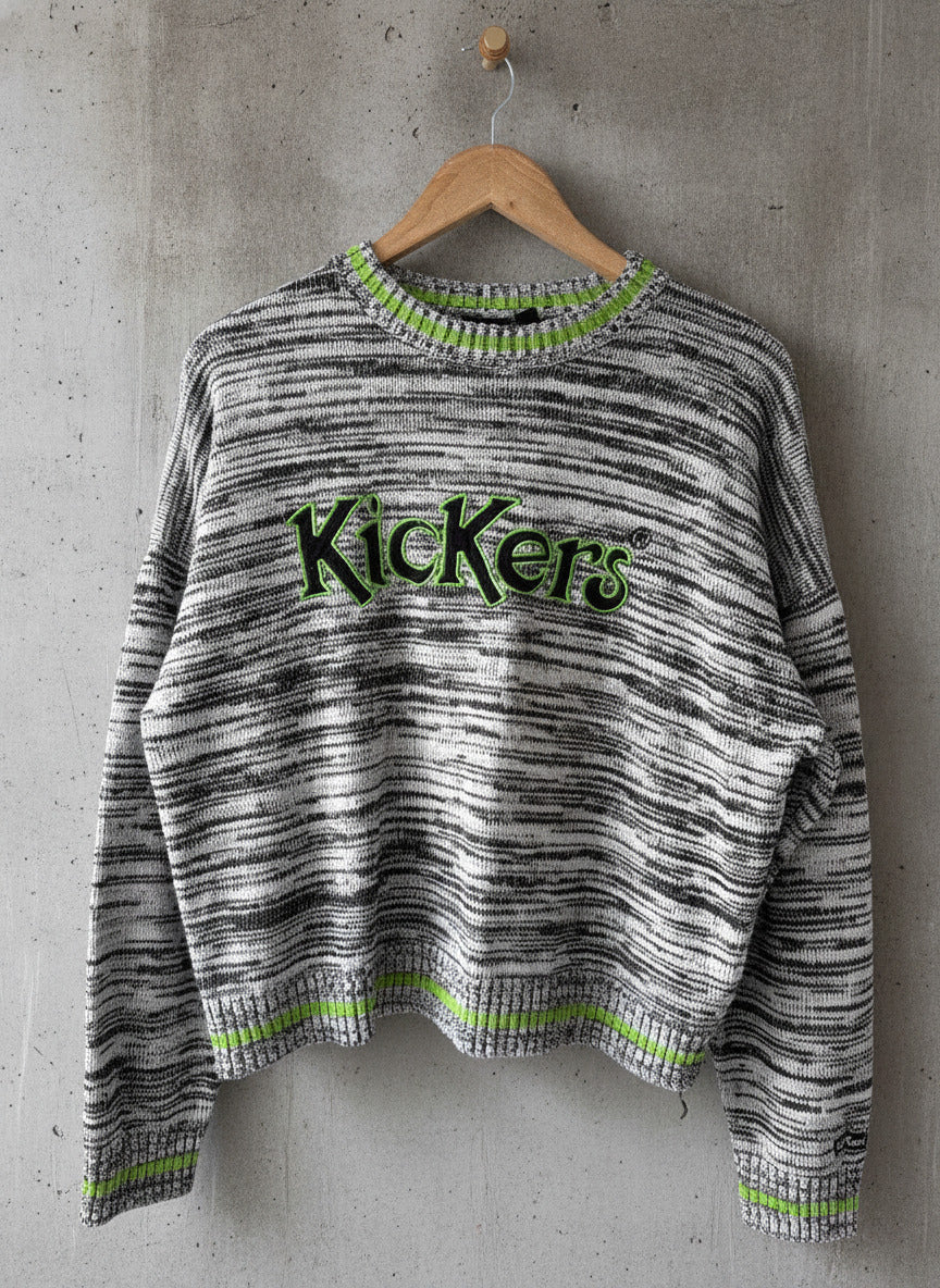 Women’s Kickers Classics Oversized Fit Wool Blend Striped Jumper - Medium - 3803