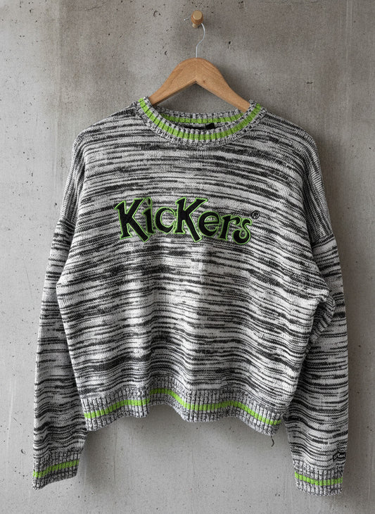 Women’s Kickers Classics Oversized Fit Wool Blend Striped Jumper - Medium - 3803