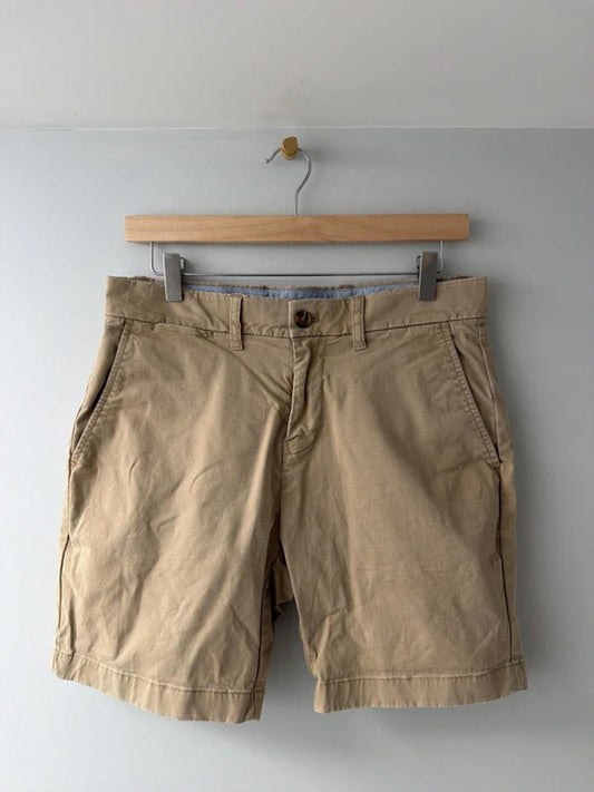 Women’s Tommy Hilfiger Classic Fit Chino Shorts In Beige - W30 - 3258