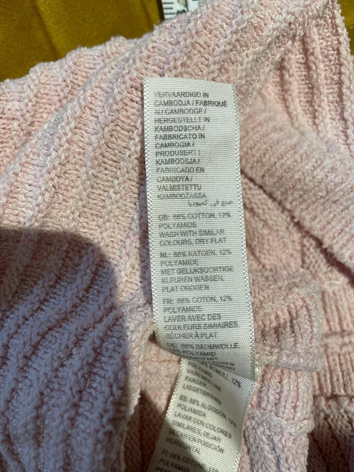 Women’s Fatface Ribbed Cotton Jumper in Soft Pink - UK6 - 2878