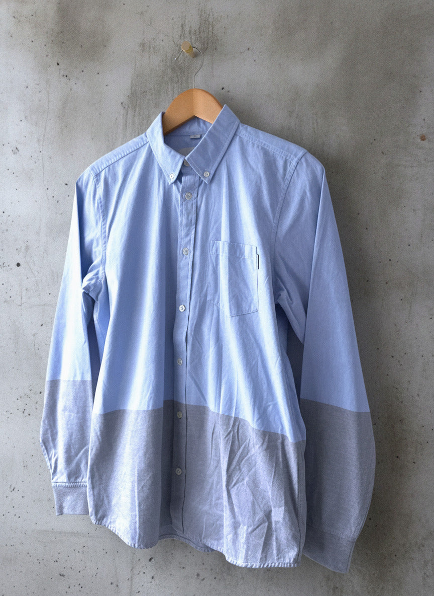 Men’s Carhartt Turner Slim Fit Long Sleeve Oxford Shirt In Blue - Medium - 0283