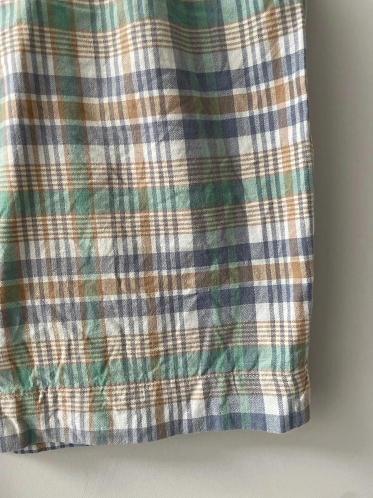 Men’s Ralph Lauren Check Shorts in Green/Blue - W34/L9 - 3144