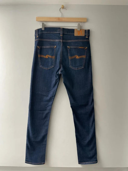 Men’s Nudie Lean Dean Slim Leg Jeans In Navy - W32/L32 - 2910