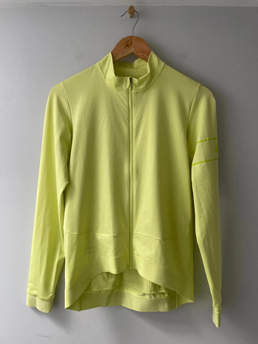 Men's Rapha Pro Team Long Sleeve Thermal Jersey in Lime - Large - 2505