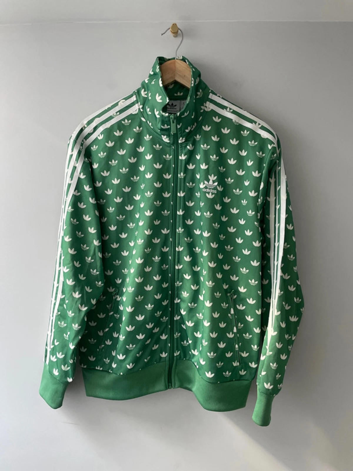 Women’s Adidas Monogram Firebird Track Jacket In Green - Medium -2573