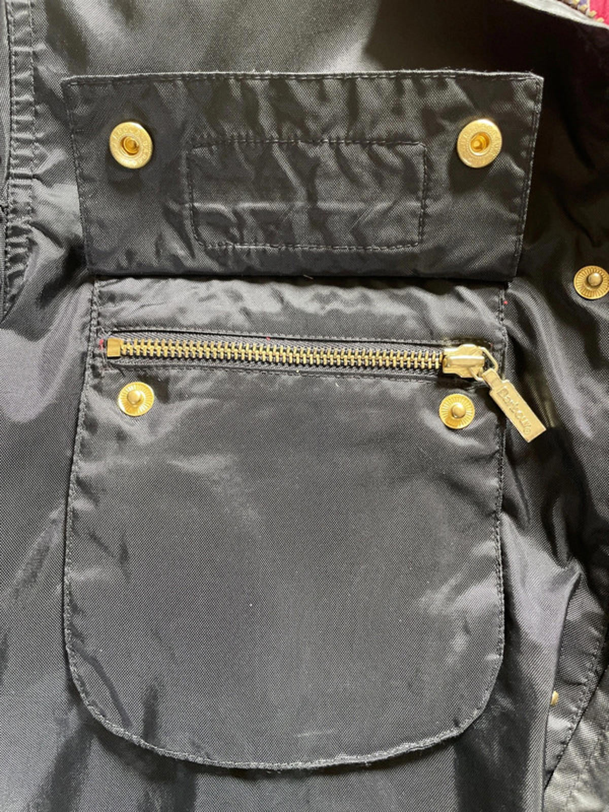 Men's Barbour International A7 Premium Biker Jacket in Black - Small - 2085