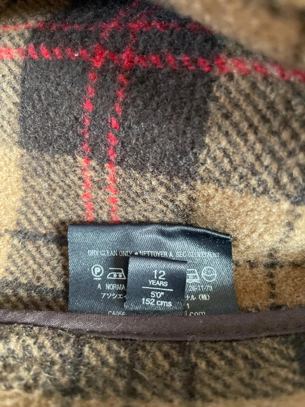 Gloverall Children's Premium Wool Original Duffle Coat In Brown - 12 Yrs - 2427