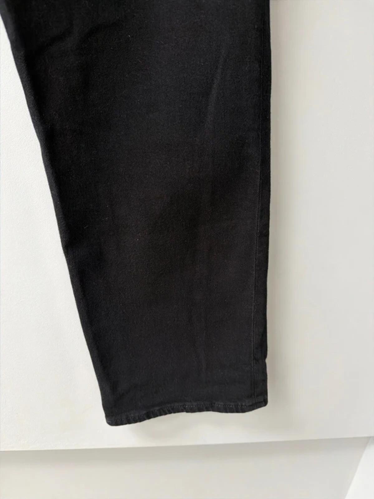 Women’s Levi’s High Waisted Ribcage Straight Fit Jeans In Black - W28/L27 - 3356