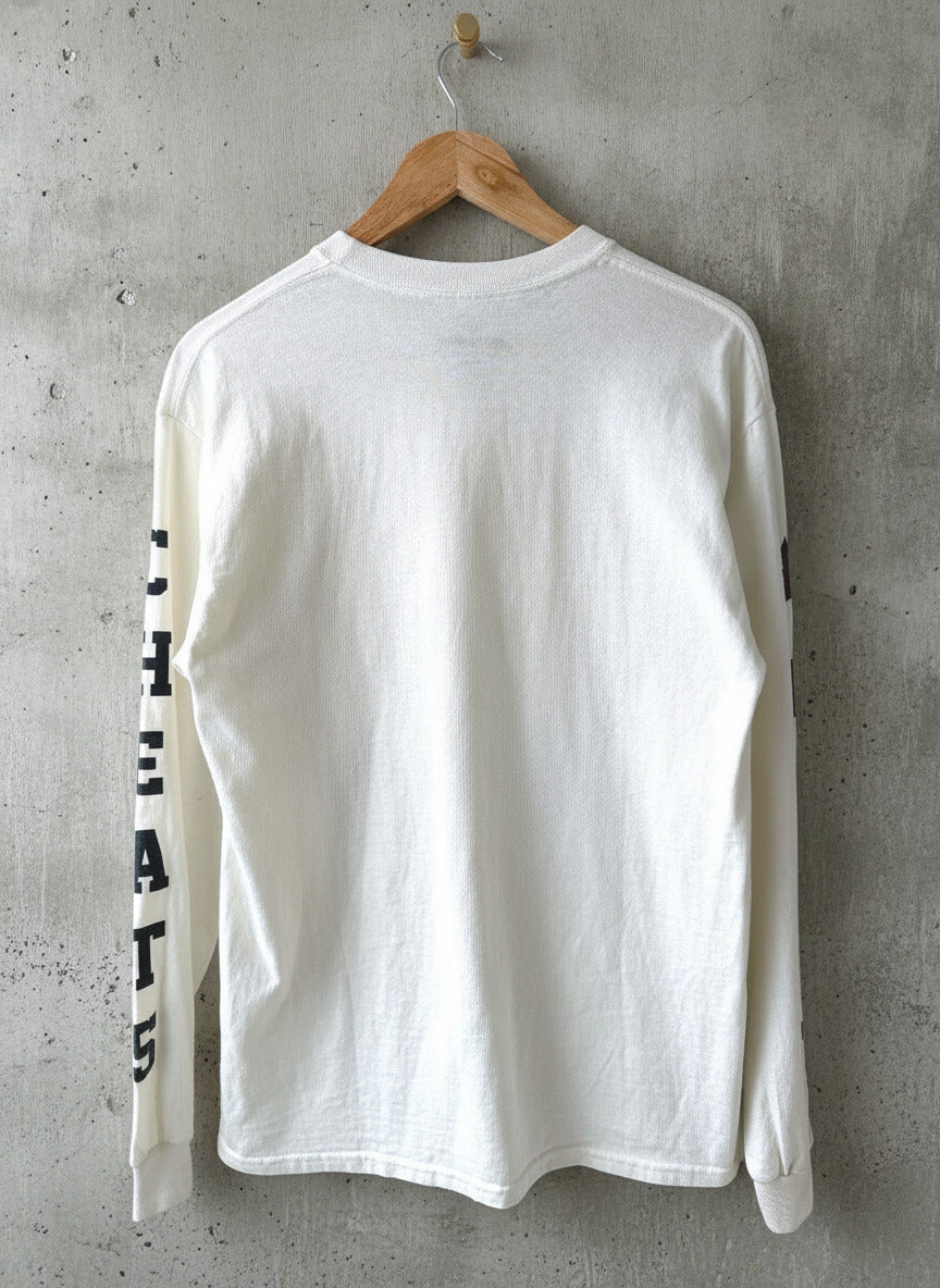 Men’s Cheats & Thieves Long Sleeve Cotton T-Shirt In Off White - Medium - 3627