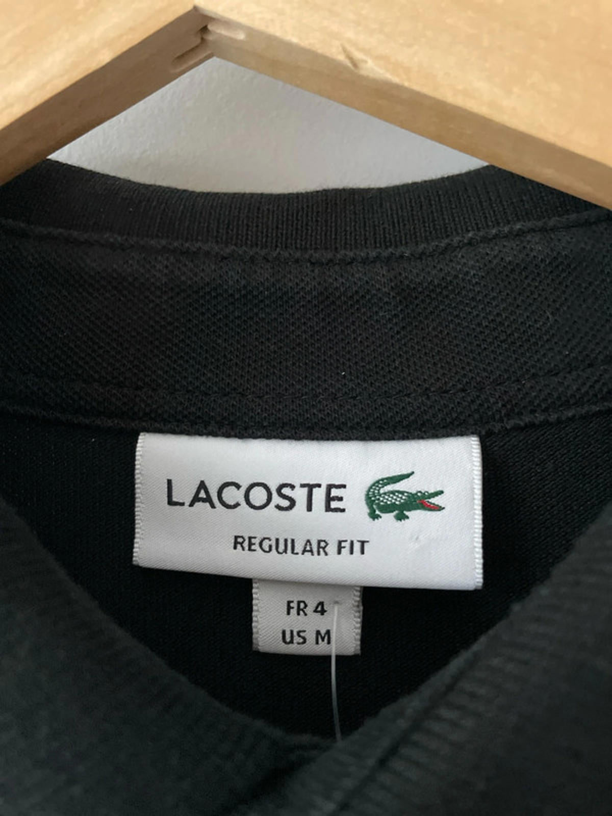 Men’s Lacoste Long Sleeve Polo Regular Fit in Black - Large - 2534