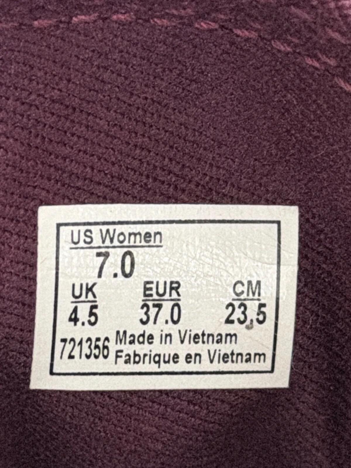 Women’s Vans Winston Printed Trainers In Burgundy - UK4.5 - 3321
