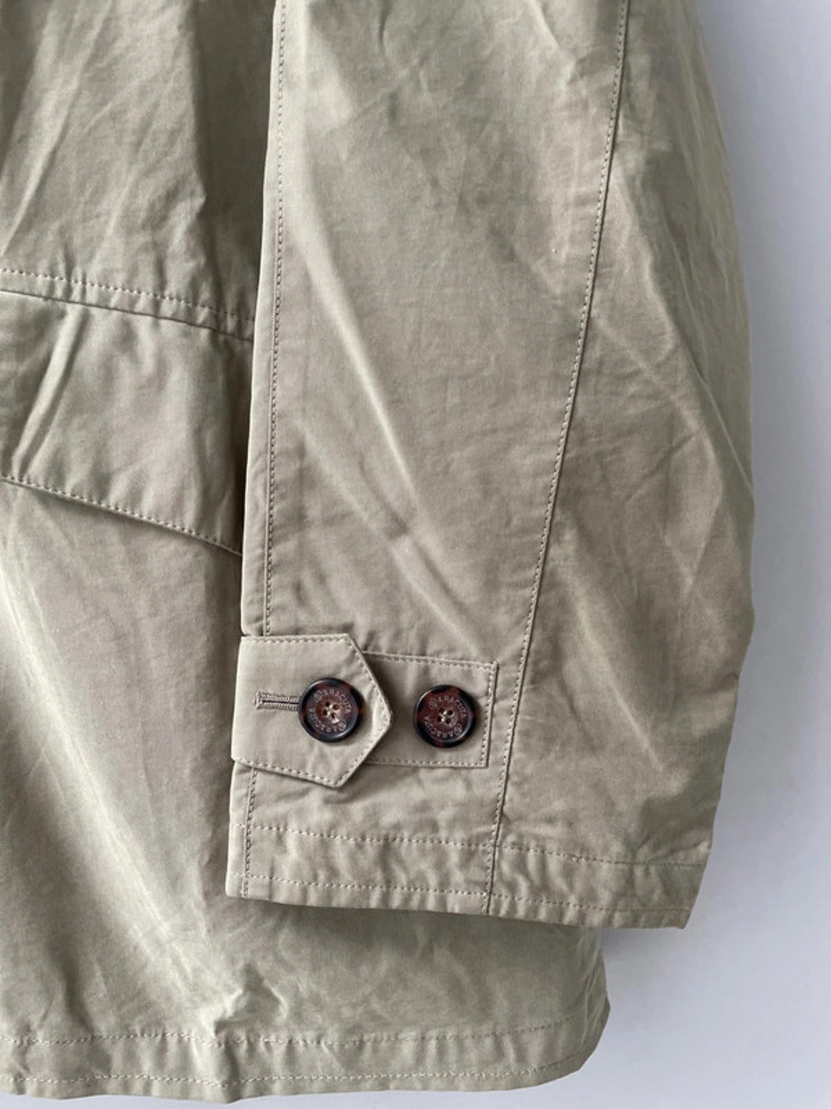 Men’s Baracuta Premium Trench Mac Coat In Beige - XLarge- 2068