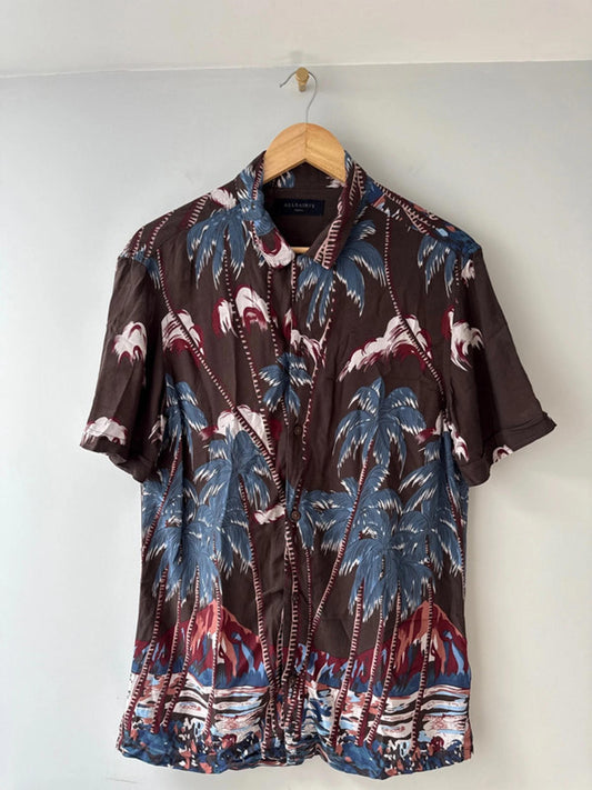 Men’s Allsaints Nalu premium short sleeve printed shirt - Small - 1682