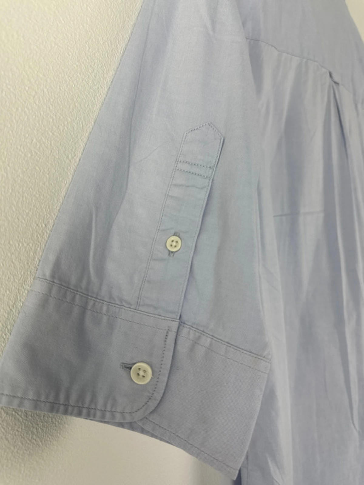 Men’s Allsaints Short Sleeve Chambray Shirt In Blue - XSmall -1341