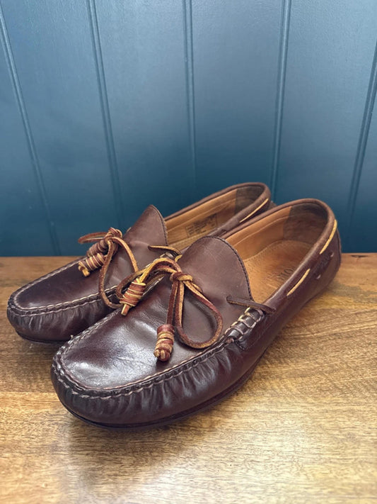 Men’s Ralph Lauren Davy Premium Leather Driving Shoe Loafer - Uk8 - 1280