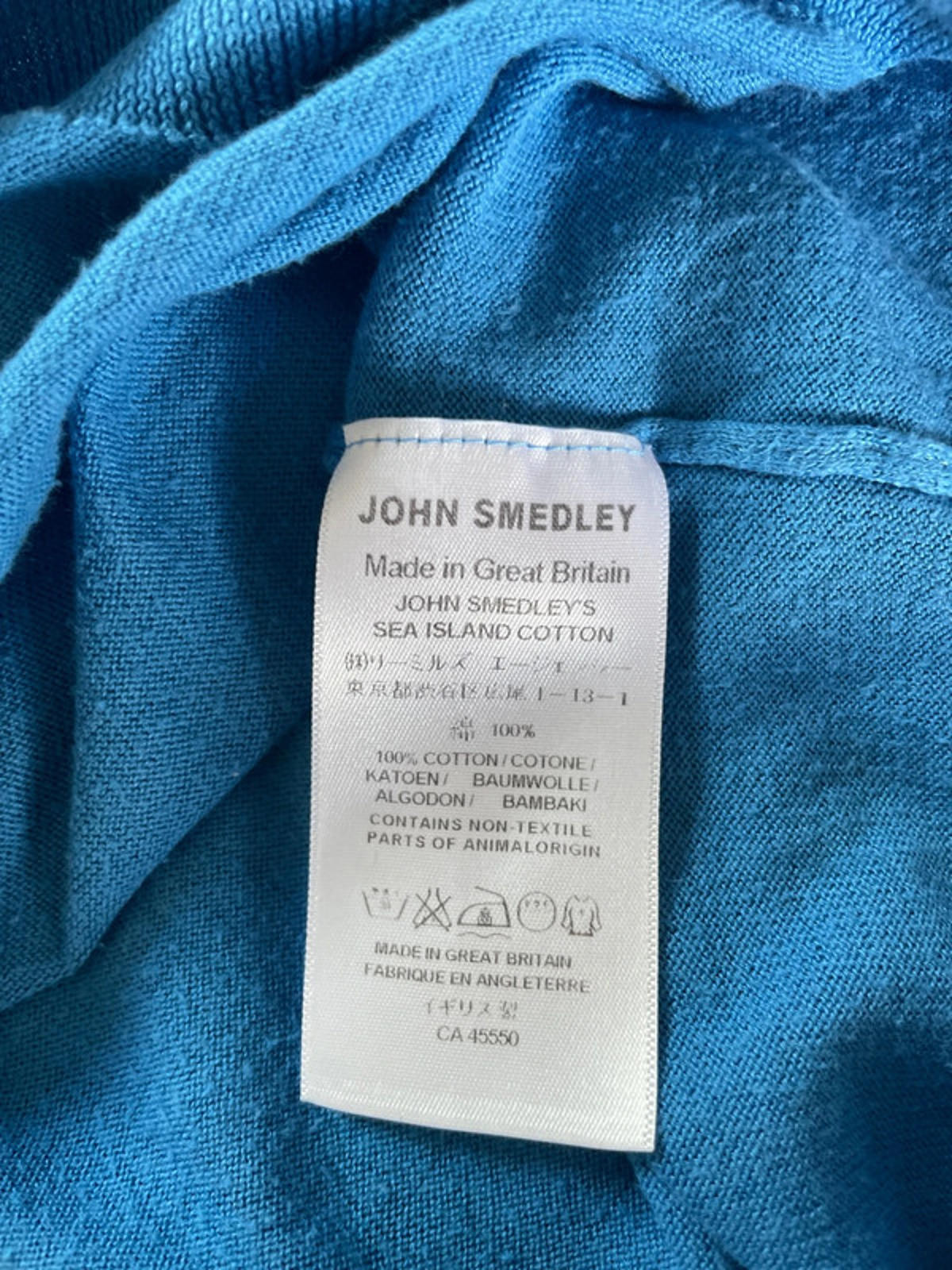 Men’s John Smedley Long Sleeve Knitted Polo Top - XLarge - 2109