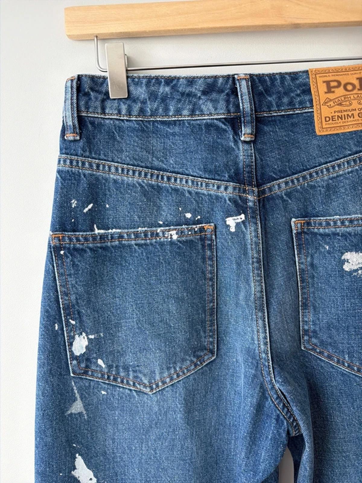Women’s Ralph Lauren Straight Leg Distressed Jeans In Navy - W24/L27 - 3242