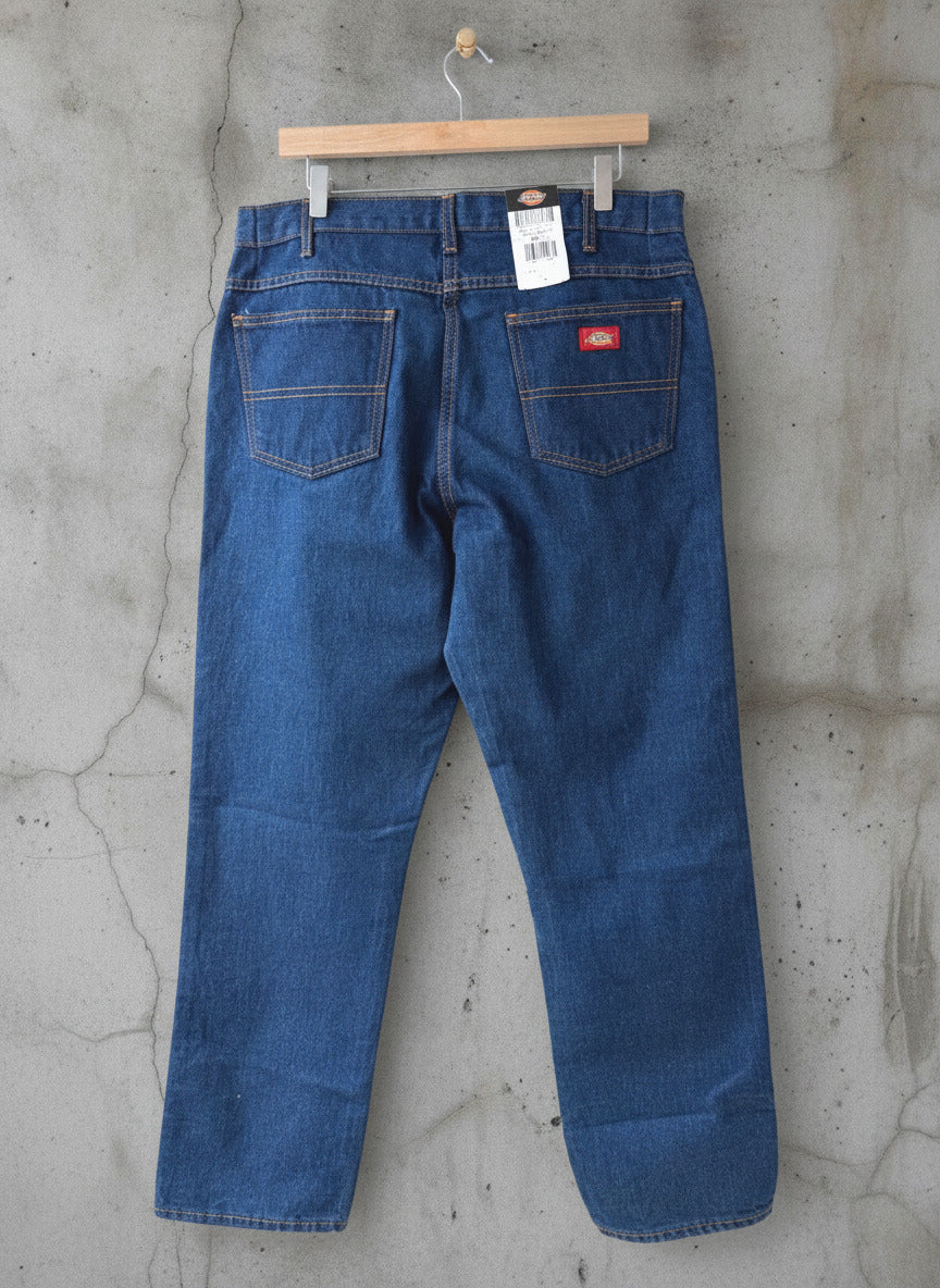 Men’s Dickies Baggy Fit Jeans In Navy Blue - W36/L32 - 3375