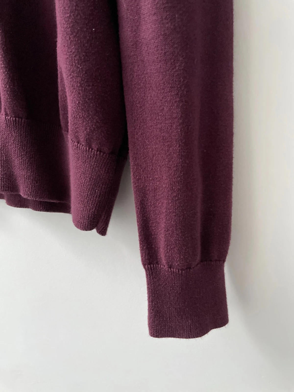 Men’s Ralph Lauren Long Sleeve Crew Neck Jumper In Burgundy - XSmall- 2060